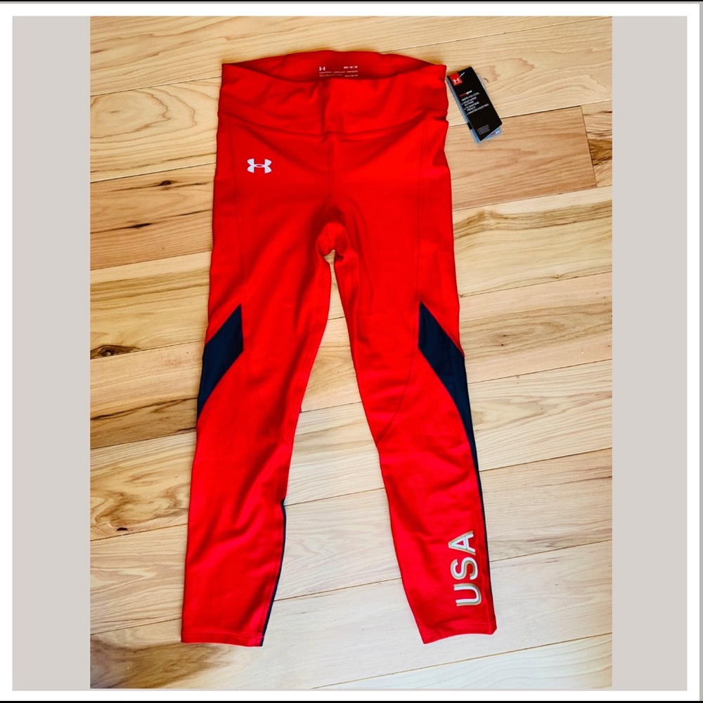 USA Under Armour Heat Gear compression athletic gear USA design.